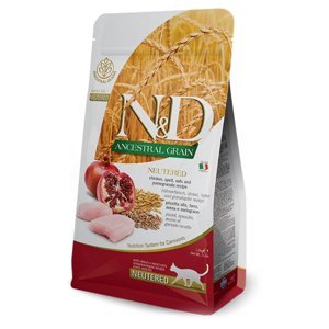 N&D Ancestral Grain Neutered Chicken & Pomegranate pro kočky 1,5 kg