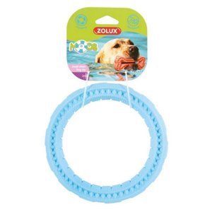 ZOLUX Hračka pes Ring Moos TPR modrá 17 cm