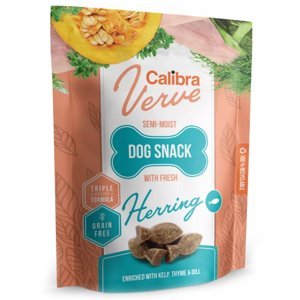 CALIBRA Verve Semi-Moist Snack Fresh Herring pamlsky se sleděm pro psy 150 g