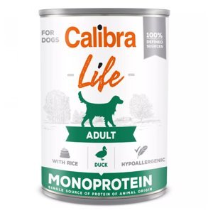CALIBRA Life konzerva Adult Duck with rice pro psy 400 g