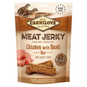 CARNILOVE Meat Jerky Chicken with Quail Bar pro psy 100 g