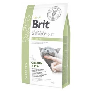 BRIT Veterinary diet grain free diabetes granule pro kočky 2 kg