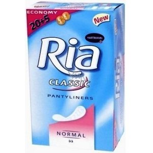 Dámské hygienické vložky Ria Slip Classic Normal 20 ks + 5 ks ZDARMA