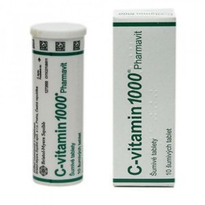 PHARMAVIT C-Vitamín 1000 1000 mg 10 šumivých tablet