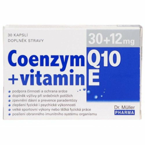 COENZYM Q10 30mg + vitamin E 12mg 30 kapslí