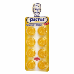 Pectol-citronový drops bez cukru s vit.C blistr