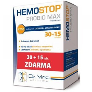 HEMOSTOP Probio Max 30 + 15 tobolek zdarma
